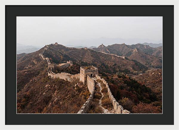 Great Wall In Autumn Serenity