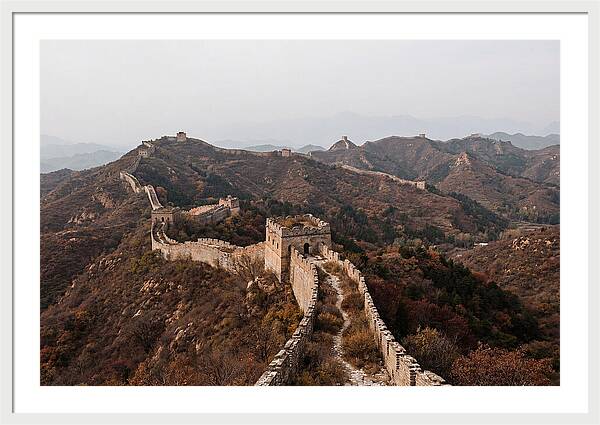 Great Wall In Autumn Serenity