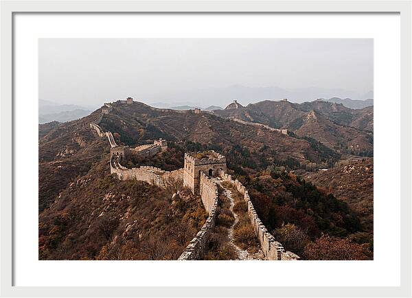 Great Wall In Autumn Serenity