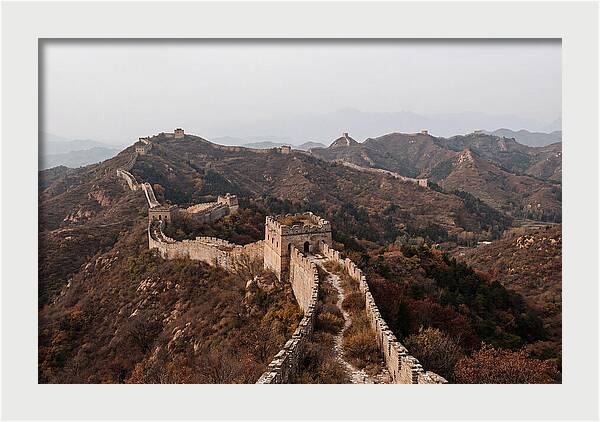 Great Wall In Autumn Serenity