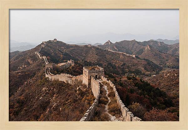 Great Wall In Autumn Serenity