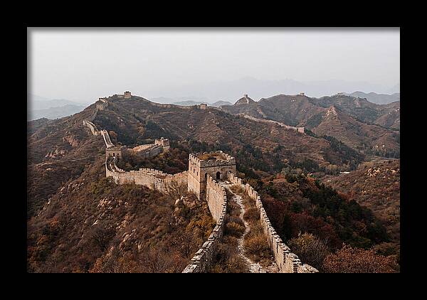Great Wall In Autumn Serenity