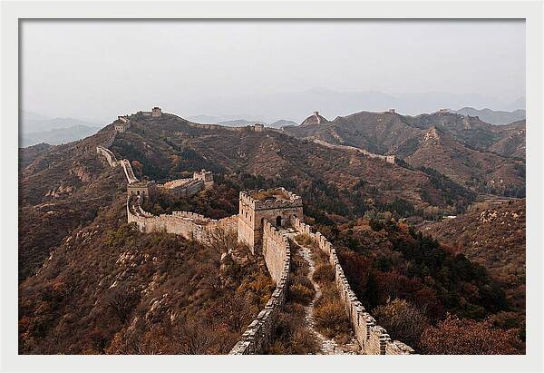 Great Wall In Autumn Serenity