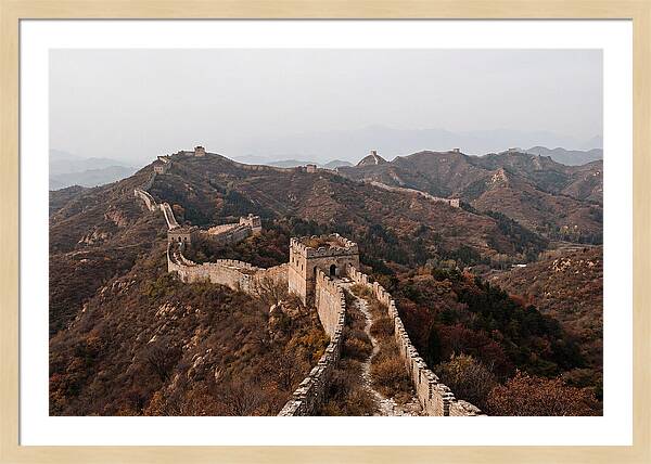 Great Wall In Autumn Serenity