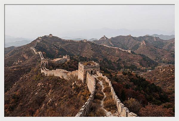Great Wall In Autumn Serenity