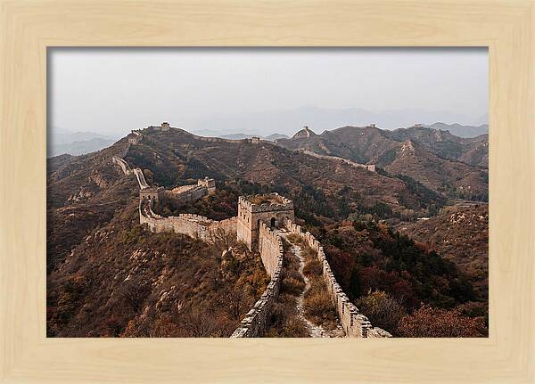 Great Wall In Autumn Serenity