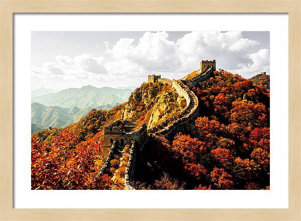 Great Wall In Autumn Splendor