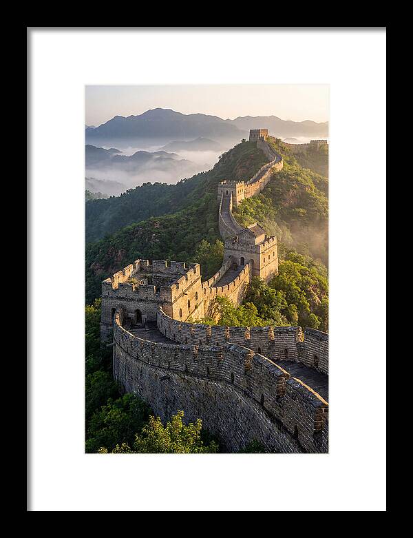 Great Wall Of China At Sunrise