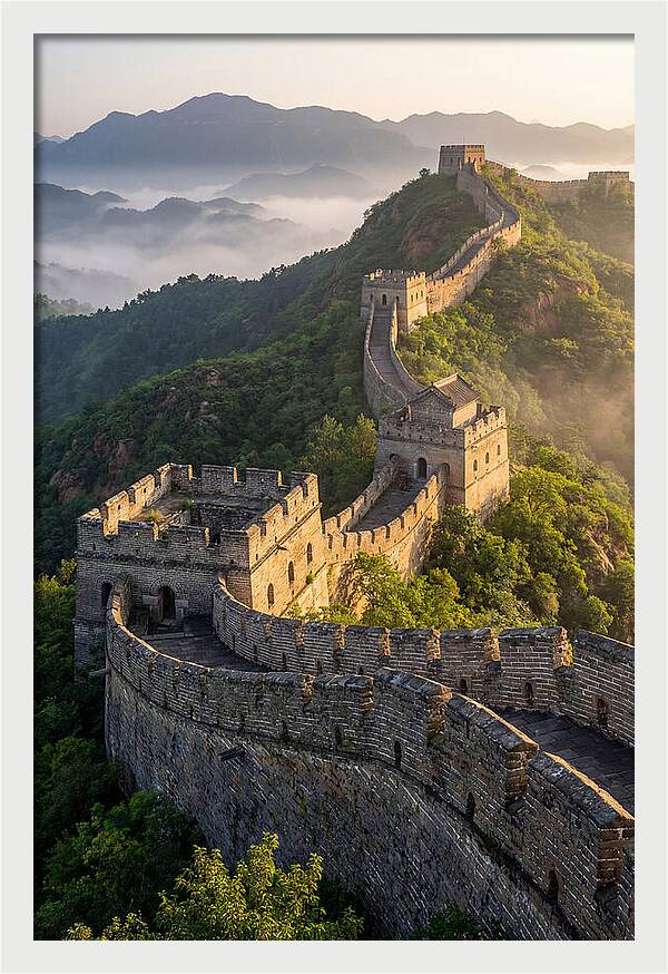 Great Wall Of China At Sunrise