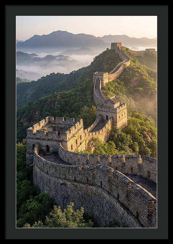 Great Wall Of China At Sunrise