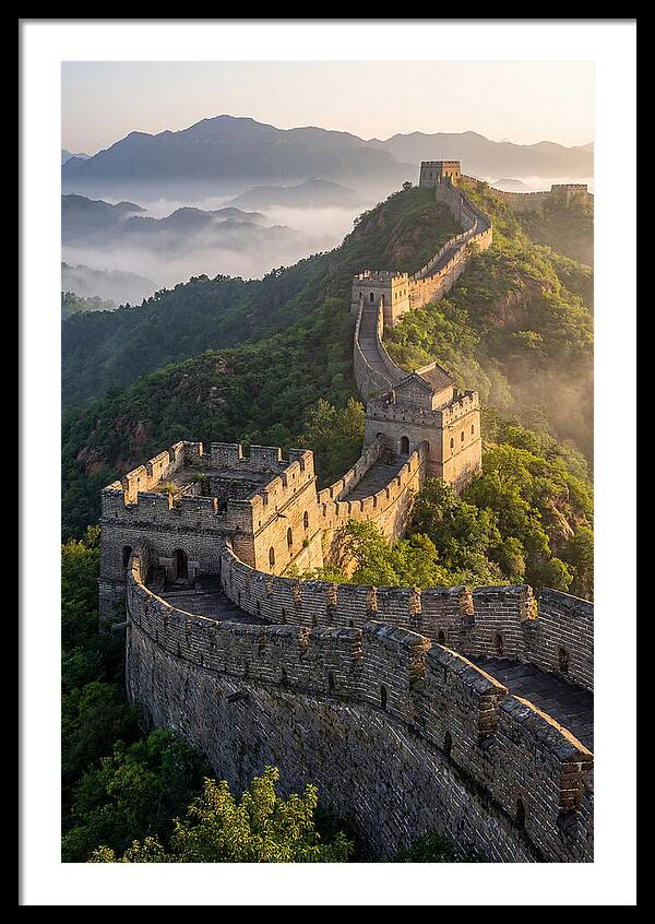 Great Wall Of China At Sunrise