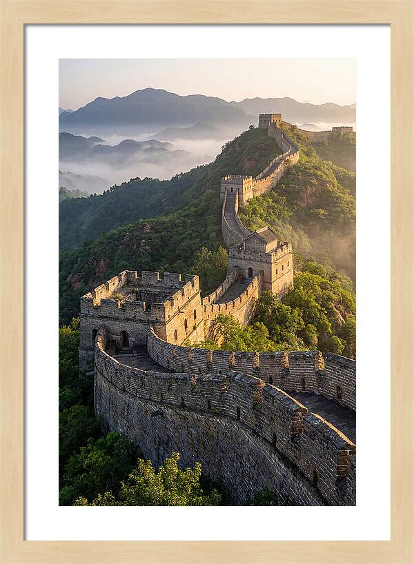 Great Wall Of China At Sunrise