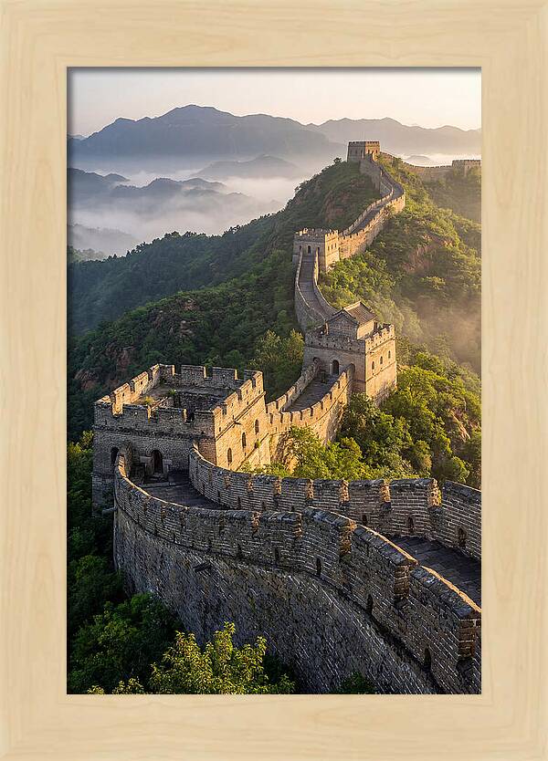 Great Wall Of China At Sunrise