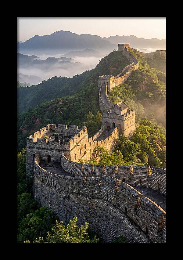 Great Wall Of China At Sunrise