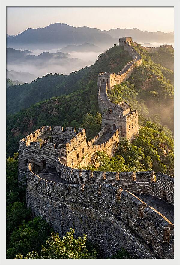 Great Wall Of China At Sunrise
