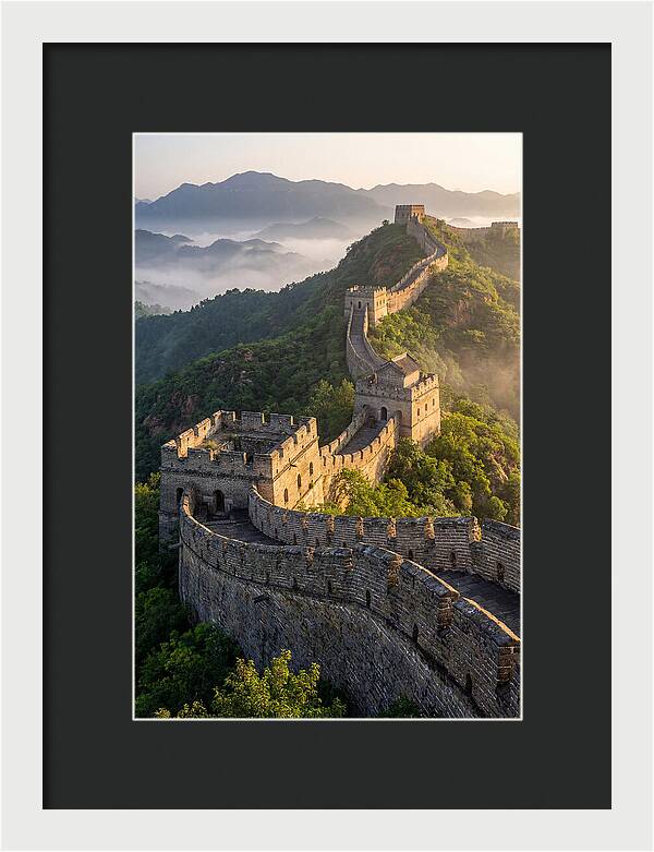 Great Wall Of China At Sunrise