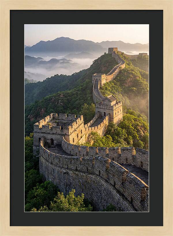 Great Wall Of China At Sunrise