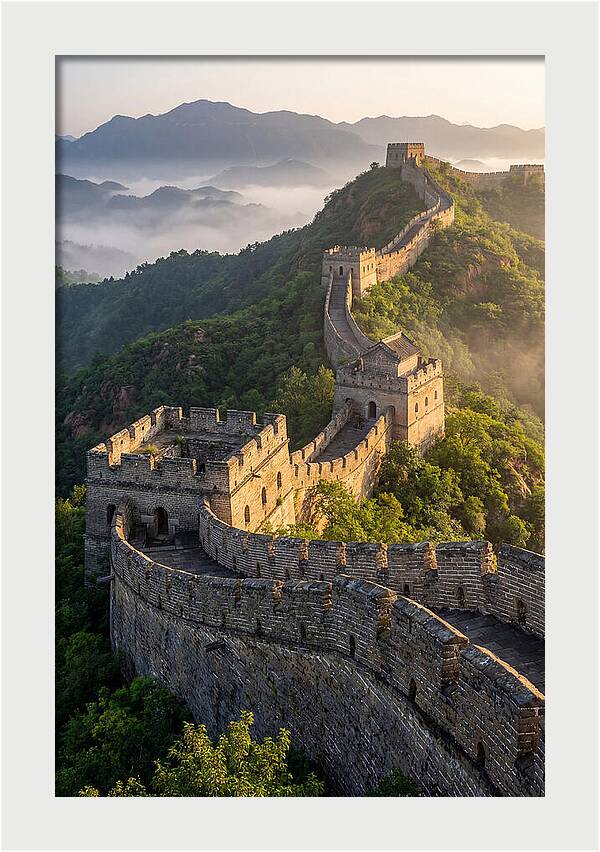 Great Wall Of China At Sunrise