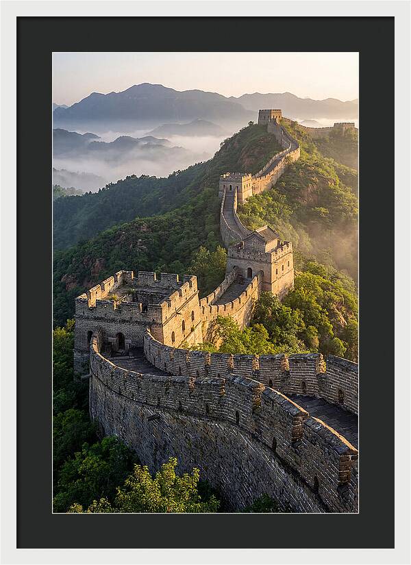 Great Wall Of China At Sunrise