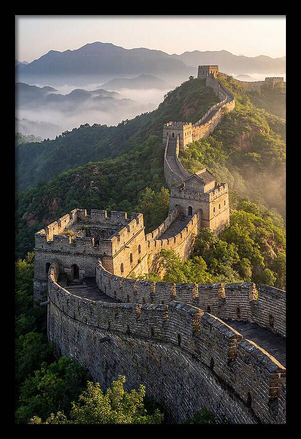 Great Wall Of China At Sunrise