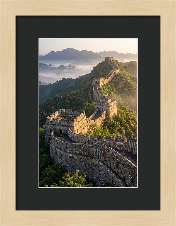Great Wall Of China At Sunrise