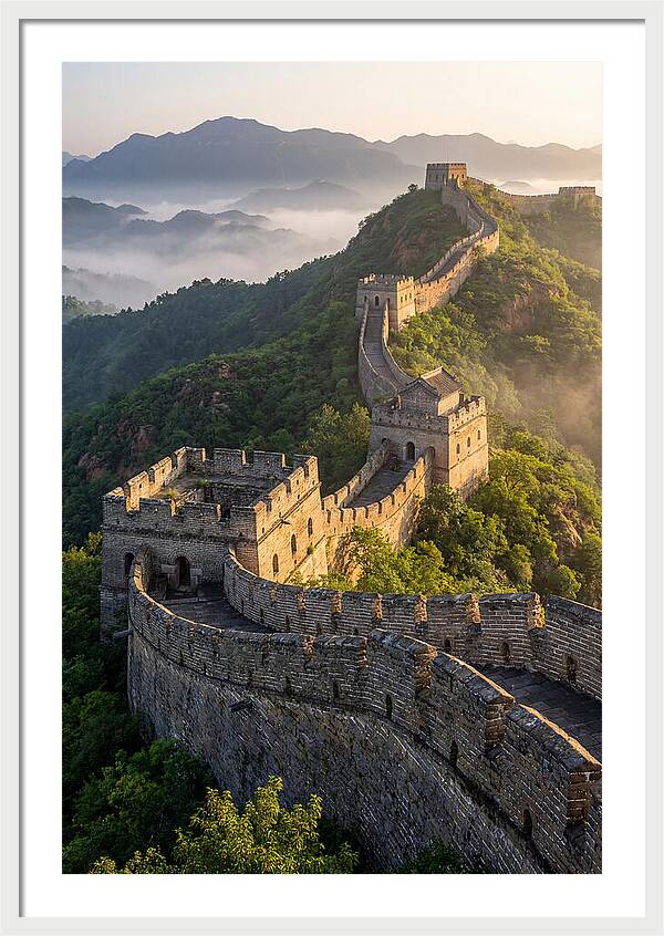 Great Wall Of China At Sunrise