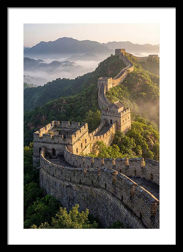 Great Wall Of China At Sunrise