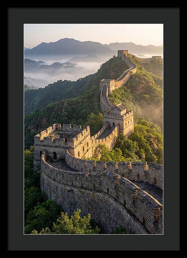 Great Wall Of China At Sunrise