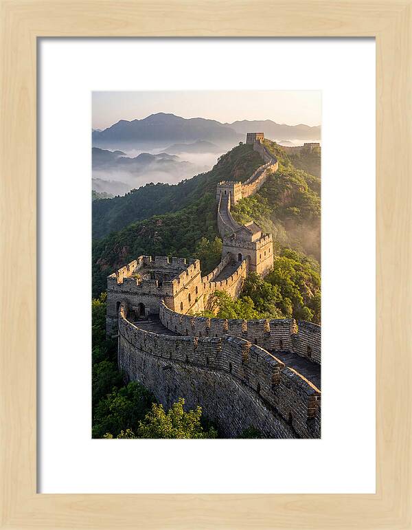 Great Wall Of China At Sunrise