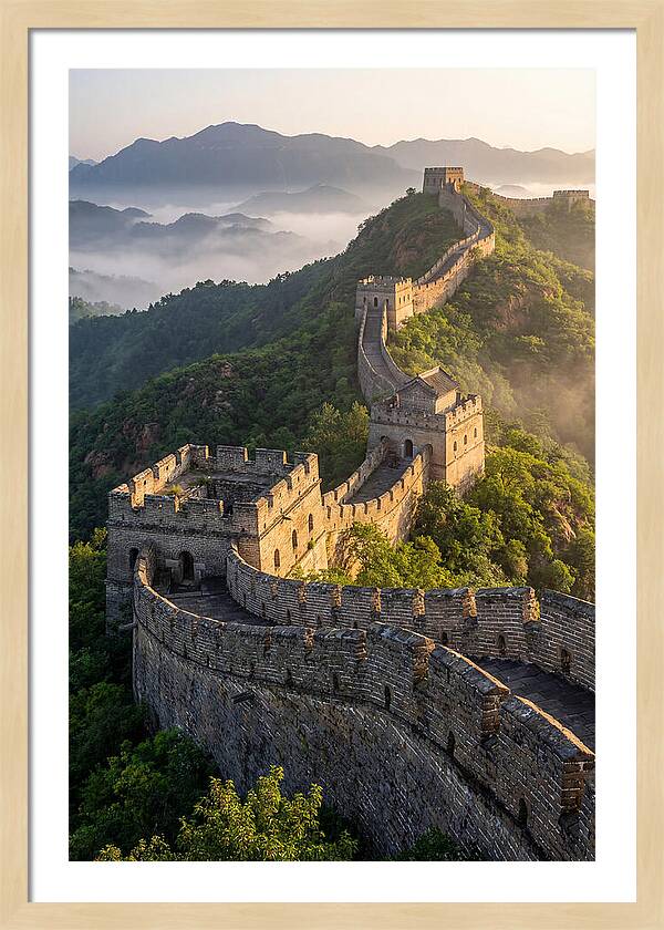 Great Wall Of China At Sunrise