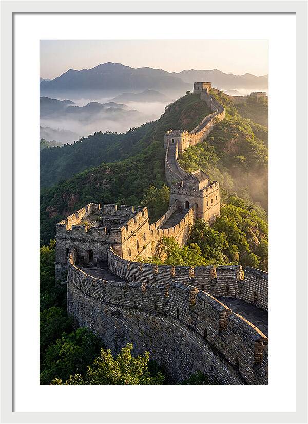 Great Wall Of China At Sunrise