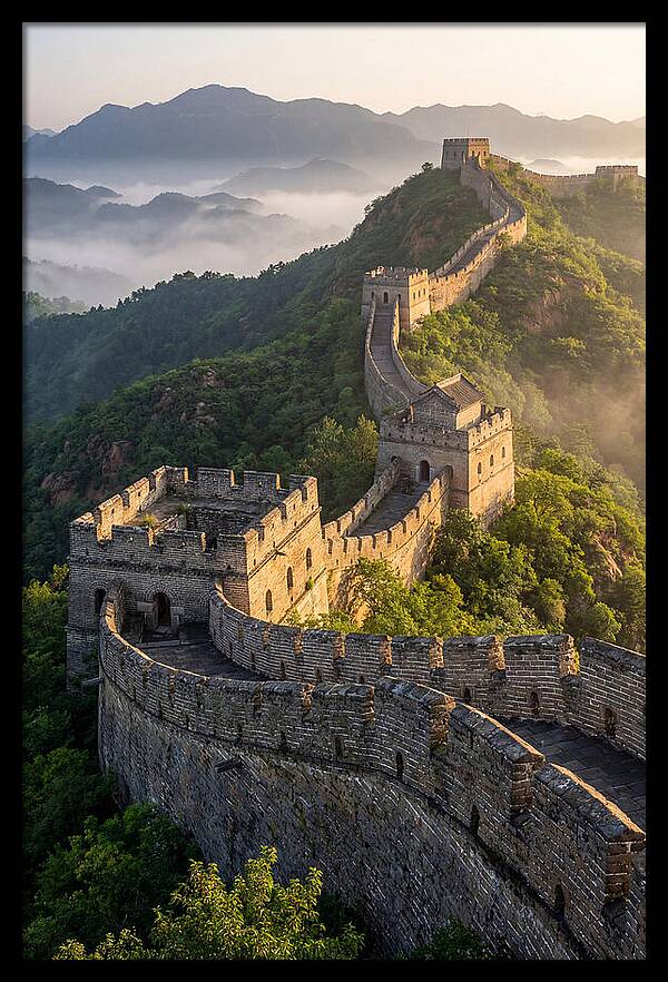 Great Wall Of China At Sunrise