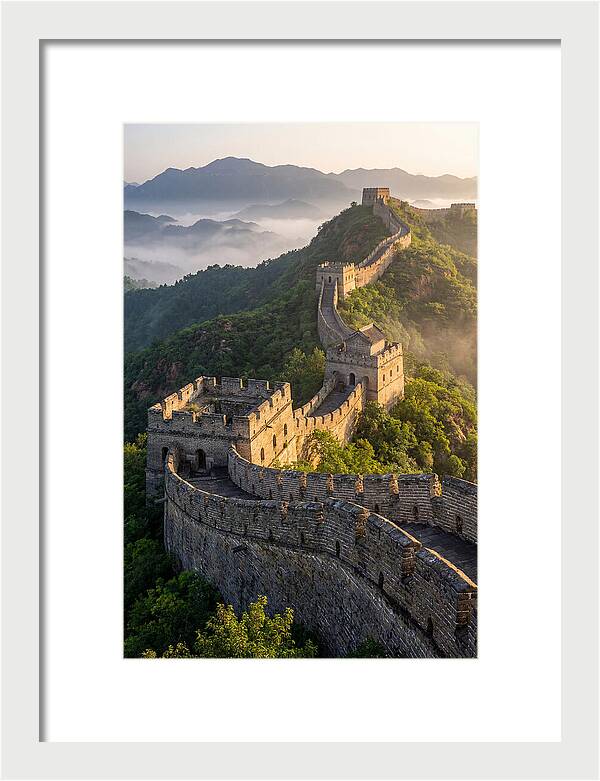 Great Wall Of China At Sunrise