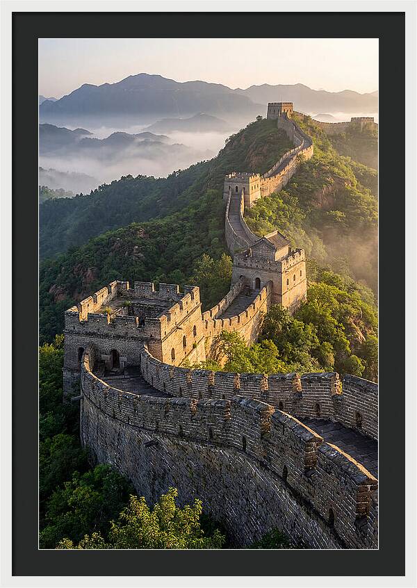 Great Wall Of China At Sunrise