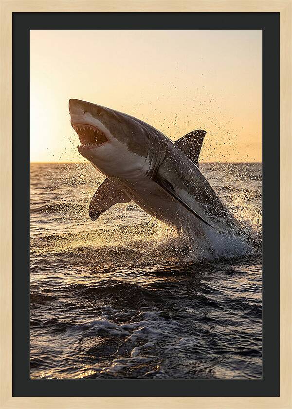 Great White Shark Breaching