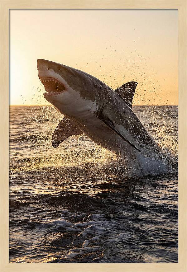 Great White Shark Breaching