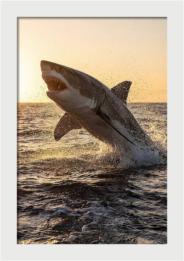 Great White Shark Breaching