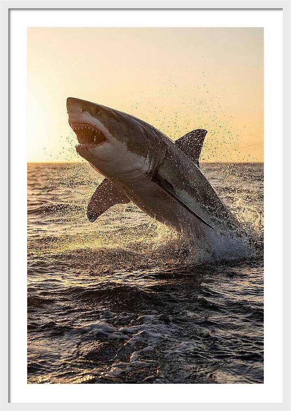 Great White Shark Breaching