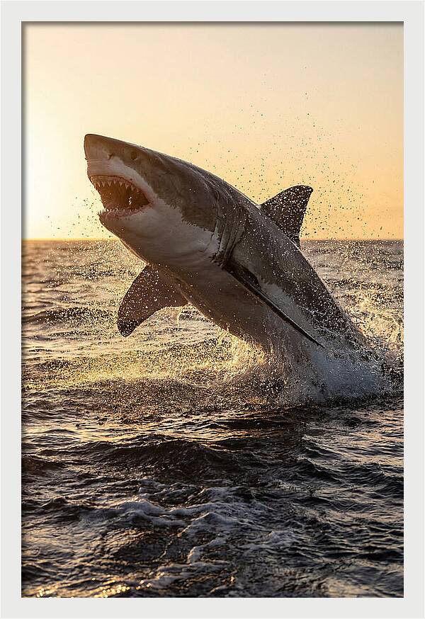 Great White Shark Breaching