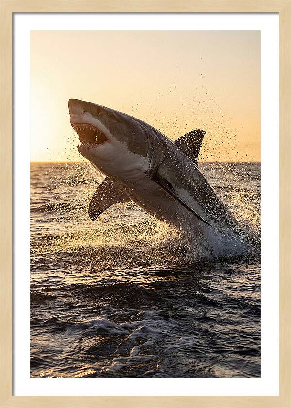 Great White Shark Breaching