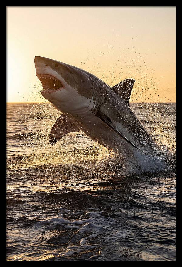 Great White Shark Breaching