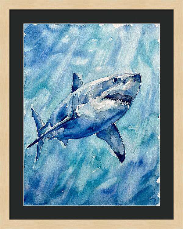 Great White Shark Swimming