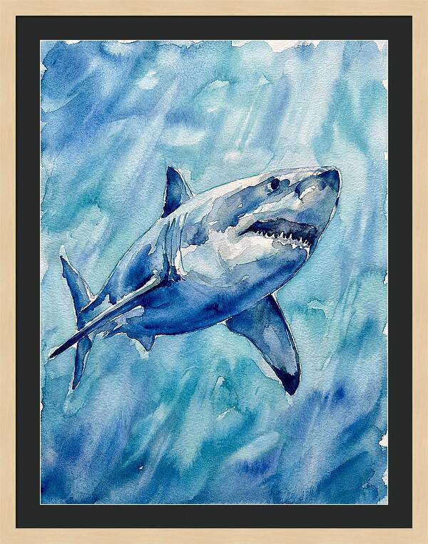 Great White Shark Swimming