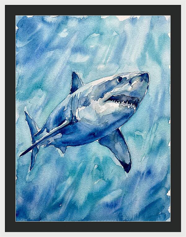 Great White Shark Swimming