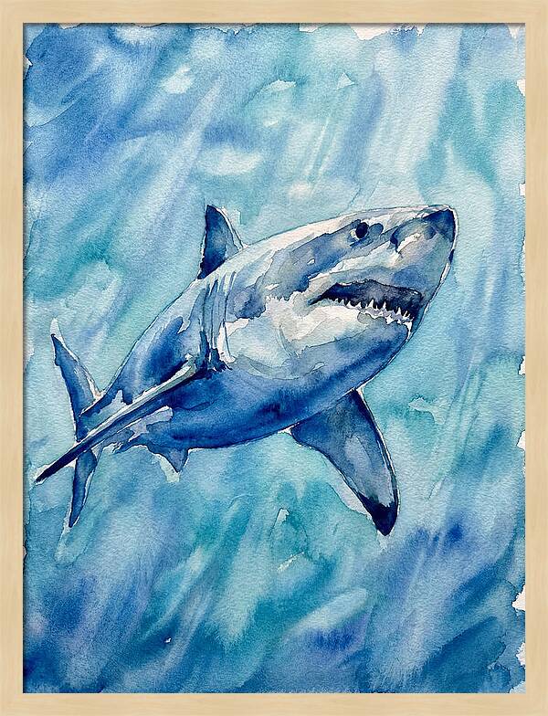 Great White Shark Swimming