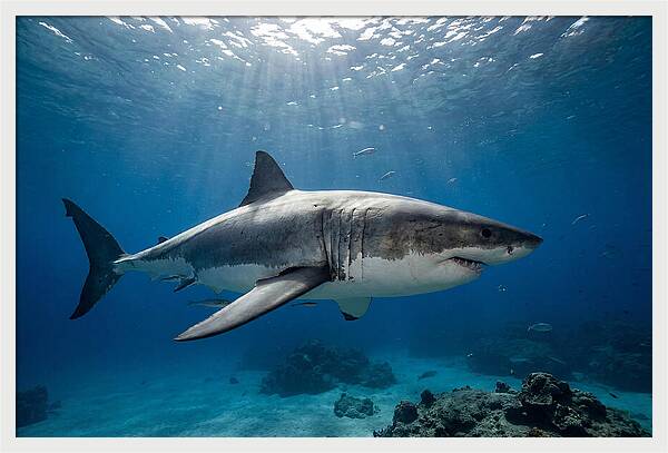 Great White Shark Underwater Majesty