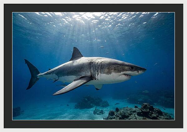 Great White Shark Underwater Majesty