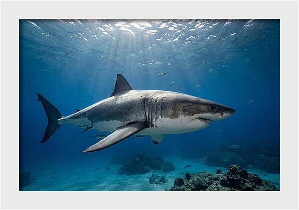 Great White Shark Underwater Majesty
