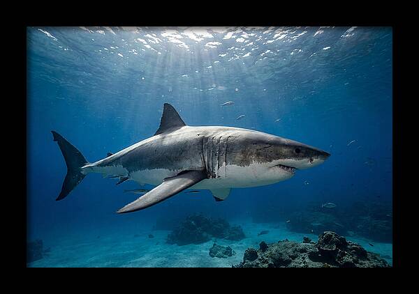 Great White Shark Underwater Majesty