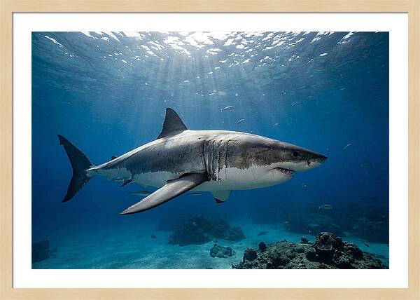 Great White Shark Underwater Majesty